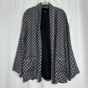 The Kooples black geo print kimono